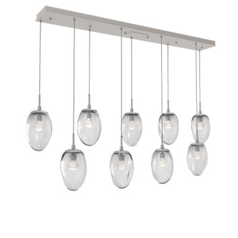 Meteo LED Linear Pendant in Beige Silver (404|PLB0067-09-BS-ZC-C01-L3)
