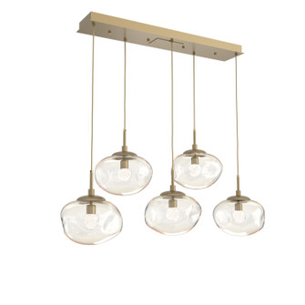 Nebula LED Linear Pendant in Gilded Brass (404|PLB0068-05-GB-FA-C01-L3)