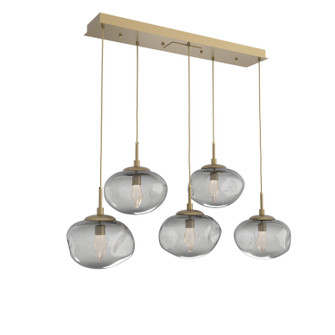 Nebula LED Pendant in Gilded Brass (404|PLB0068-05-GB-GS-C01-L1)