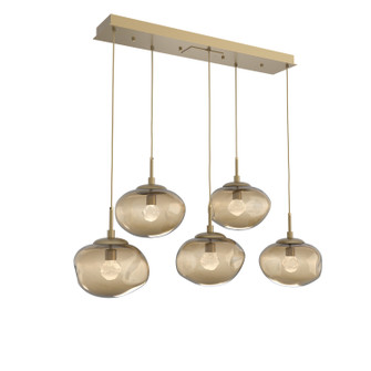 Nebula LED Pendant in Gilded Brass (404|PLB0068-05-GB-ZB-C01-L1)
