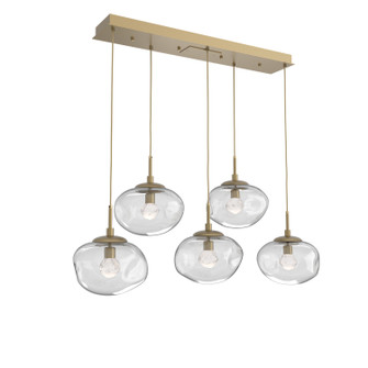 Nova LED Linear Pendant in Gilded Brass (404|PLB0068-05-GB-ZC-C01-L3)