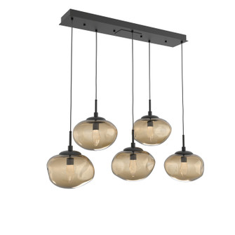 Nebula LED Linear Pendant in Matte Black (404|PLB0068-05-MB-GB-C01-L3)