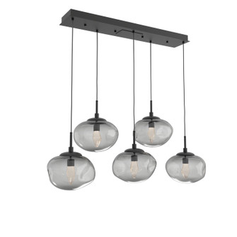 Nebula LED Linear Pendant in Matte Black (404|PLB0068-05-MB-GS-C01-L3)