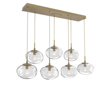 Nova LED Linear Pendant in Gilded Brass (404|PLB0068-07-GB-ZC-C01-L3)