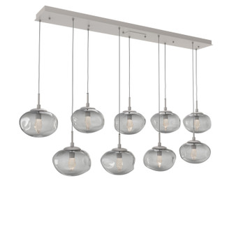 Nebula LED Linear Pendant in Beige Silver (404|PLB0068-09-BS-GS-C01-L3)