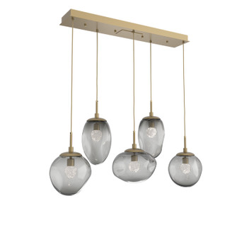 Cosmos LED Linear Pendant in Gilded Brass (404|PLB0069-05-GB-FS-C01-L3)