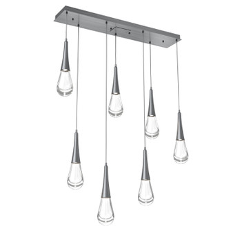 Raindrop LED Linear in Gunmetal (404|PLB0078-07-GM-C-C01-L3)