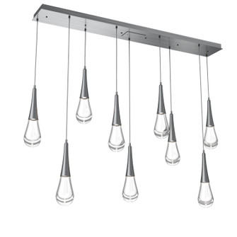 Raindrop LED Linear in Gunmetal (404|PLB0078-09-GM-C-C01-L3)