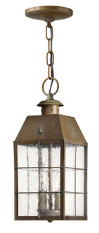 Nantucket LED Hanging Lantern in Aged Brass (13|2372AS)