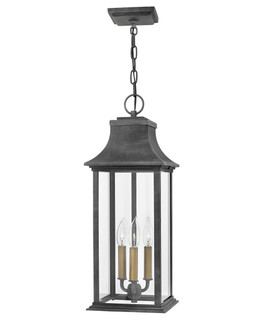Adair LED Hanging Lantern in Aged Zinc (13|2932DZ-LL)