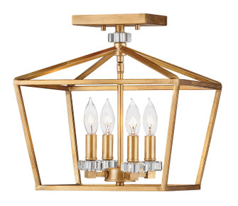 Stinson LED Chandelier in Distressed Brass (13|3533DA)