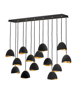 Nula LED Chandelier in Shell Black (13|35909SHB)