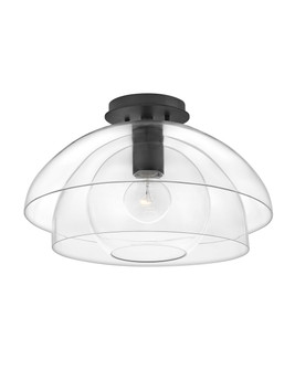 Lotus LED Semi-Flush Mount in Black (13|39061BLK)