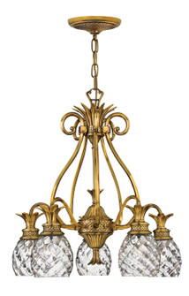 Plantation LED Foyer Pendant in Burnished Brass (13|4885BB)