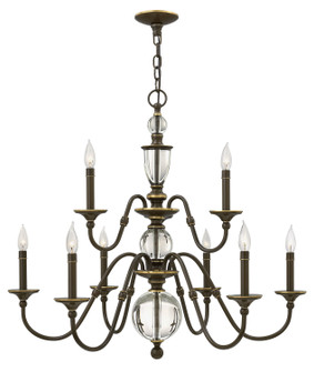 Eleanor LED Chandelier in Light Oiled Bronze (13|4958LZ)