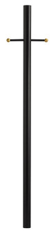 7ft Post 7' Direct Burial Post with Ladder Rest in Textured Black (13|6661TK)