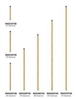 24'' Downrod Downrod in Heritage Brass (13|990024FHB)