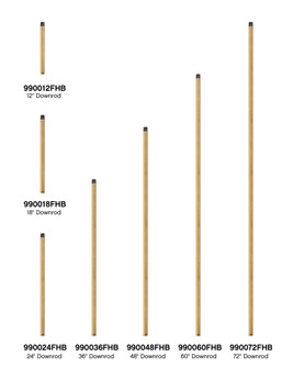 72'' Downrod Downrod in Heritage Brass (13|990072FHB)