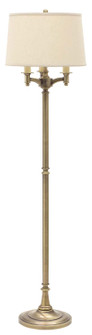 Lancaster Four Light Floor Lamp in Antique Brass (30|L800-AB)