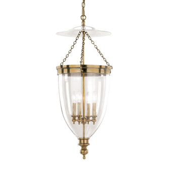 Hanover Four Light Pendant in Aged Brass (70|143-AGB)