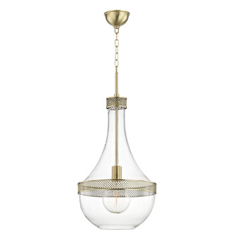 Hagen One Light Pendant in Aged Brass (70|1814-AGB)