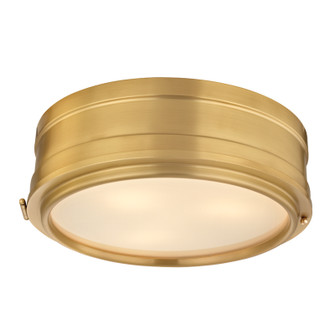 Rye Three Light Flush Mount in Aged Brass (70|2314-AGB)