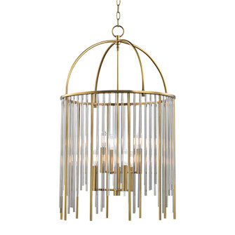 Lewis Six Light Pendant in Aged Brass (70|2520-AGB)