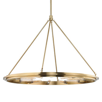 Chambers 12 Light Chandelier in Aged Brass (70|2745-AGB)