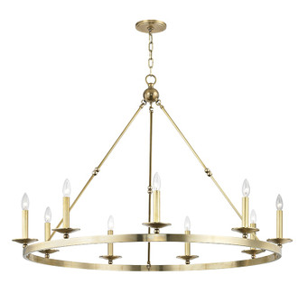 Allendale Nine Light Chandelier in Aged Brass (70|3209-AGB) Allendale Nine Light Chandelier in Aged Brass (70|3209-AGB)