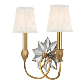 Barton Two Light Wall Sconce in Aged Brass (70|3212-AGB)