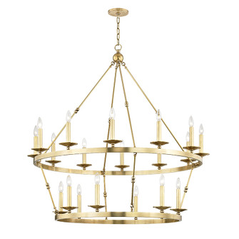 Allendale 20 Light Chandelier in Aged Brass (70|3247-AGB)