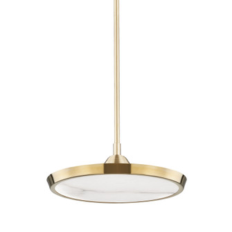 Draper LED Pendant in Aged Brass (70|3616-AGB)