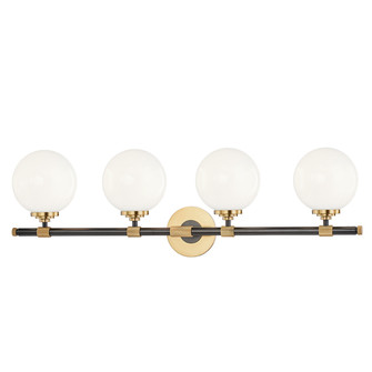 Bowery Four Light Bath Bracket in Aged Brass/Old Bronze (70|3704-AOB)
