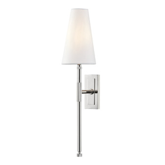 Bowery One Light Wall Sconce in Polished Nickel (70|3721-PN)