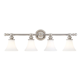 Weston Four Light Bath Bracket in Polished Nickel (70|4504-PN)