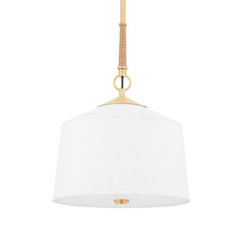 White Plains One Light Pendant in Aged Brass (70|5214-AGB)