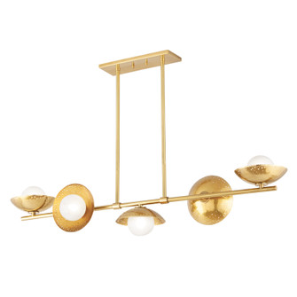 Glimmer LED Island Pendant in Aged Brass (70|5355-AGB)