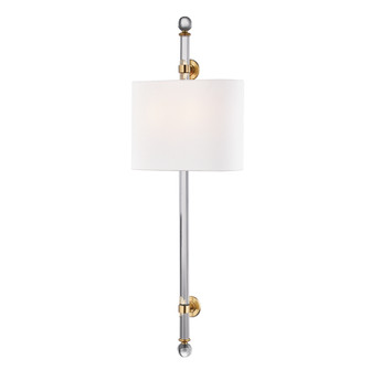 Wertham Two Light Wall Sconce in Aged Brass (70|6122-AGB)
