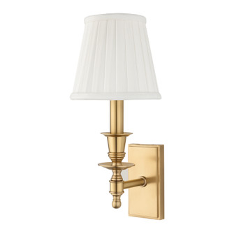 Ludlow One Light Wall Sconce in Aged Brass (70|6801-AGB)
