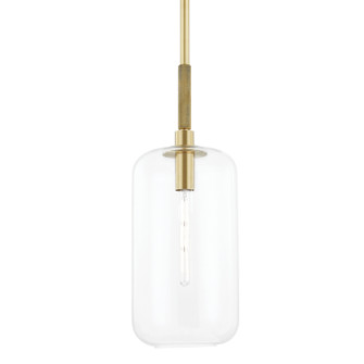 Lenox Hill One Light Pendant in Aged Brass (70|6911-AGB)