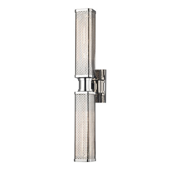 Gibbs Two Light Wall Sconce in Polished Nickel (70|7032-PN)