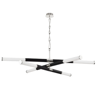 Huntington LED Chandelier in Polished Nickel/Black (70|7066-PN/BK)