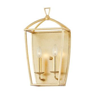 Bryant Two Light Wall Sconce in Gold Leaf (70|8302-GL)