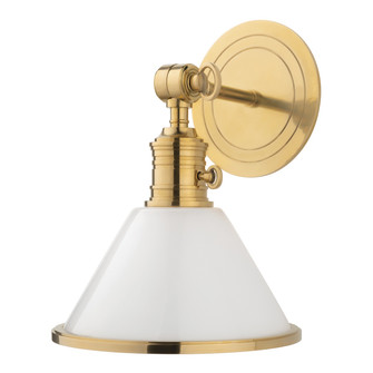 Garden City One Light Wall Sconce in Aged Brass (70|8331-AGB)