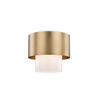 Corinth One Light Flush Mount in Aged Brass (70|8609-AGB)