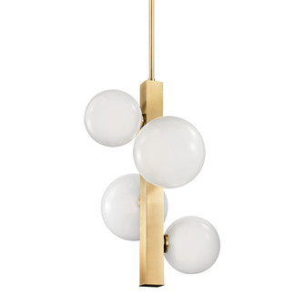 Hinsdale LED Pendant in Aged Brass (70|8704-AGB)