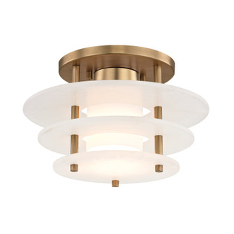 Gatsby LED Flush Mount in Aged Brass (70|9012F-AGB) Gatsby LED Flush Mount in Aged Brass (70|9012F-AGB)