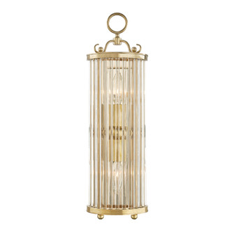 Glass No.1 Two Light Wall Sconce in Aged Brass (70|MDS200-AGB)