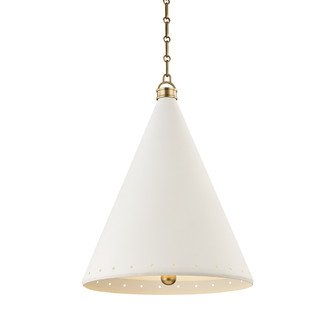 Plaster No.1 Two Light Pendant in Aged Brass (70|MDS402-AGB/WP)
