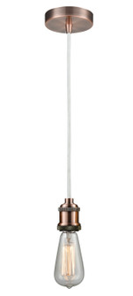 Edison One Light Mini Pendant in Antique Copper (405|100AC-10W-1AC)